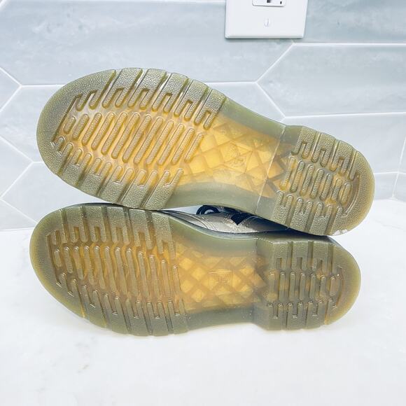 Doc Martens 1460 Glitter J Boots Youth Size 3 Silver Lace Up Combat Shoes Girls - Picture 8 of 9